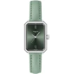 Дамски ръчен часовник с кварцов механизъм - корпус от Стомана - цвят Зелен