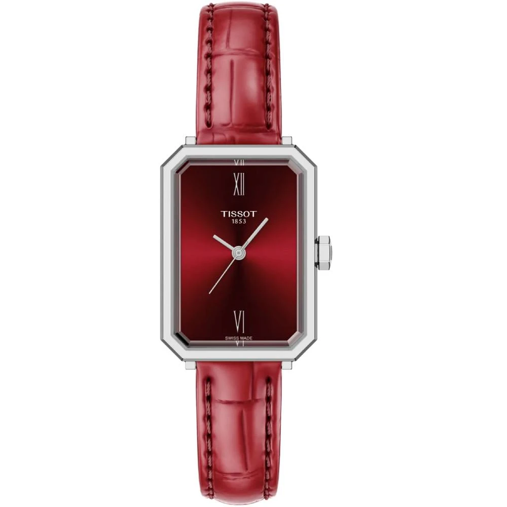 Дамски ръчен часовник с кварцов механизъм - корпус от Стомана - цвят Червен