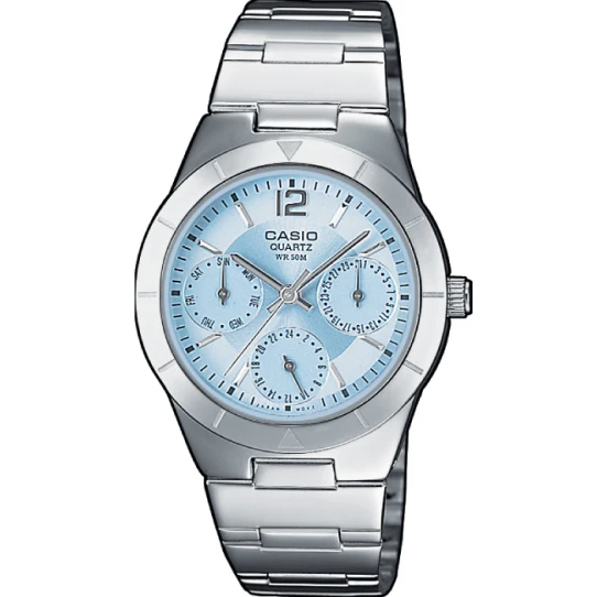 Дамски ръчен часовник с кварцов механизъм - корпус от Стомана - Стоманена верижка - цвят Син Червен