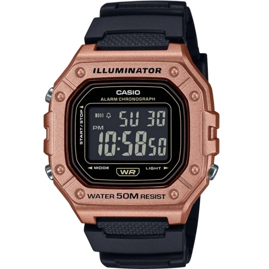 Унисекс ръчен часовник с кварцов механизъм - корпус от Полимер - Полимер - цвят Черен