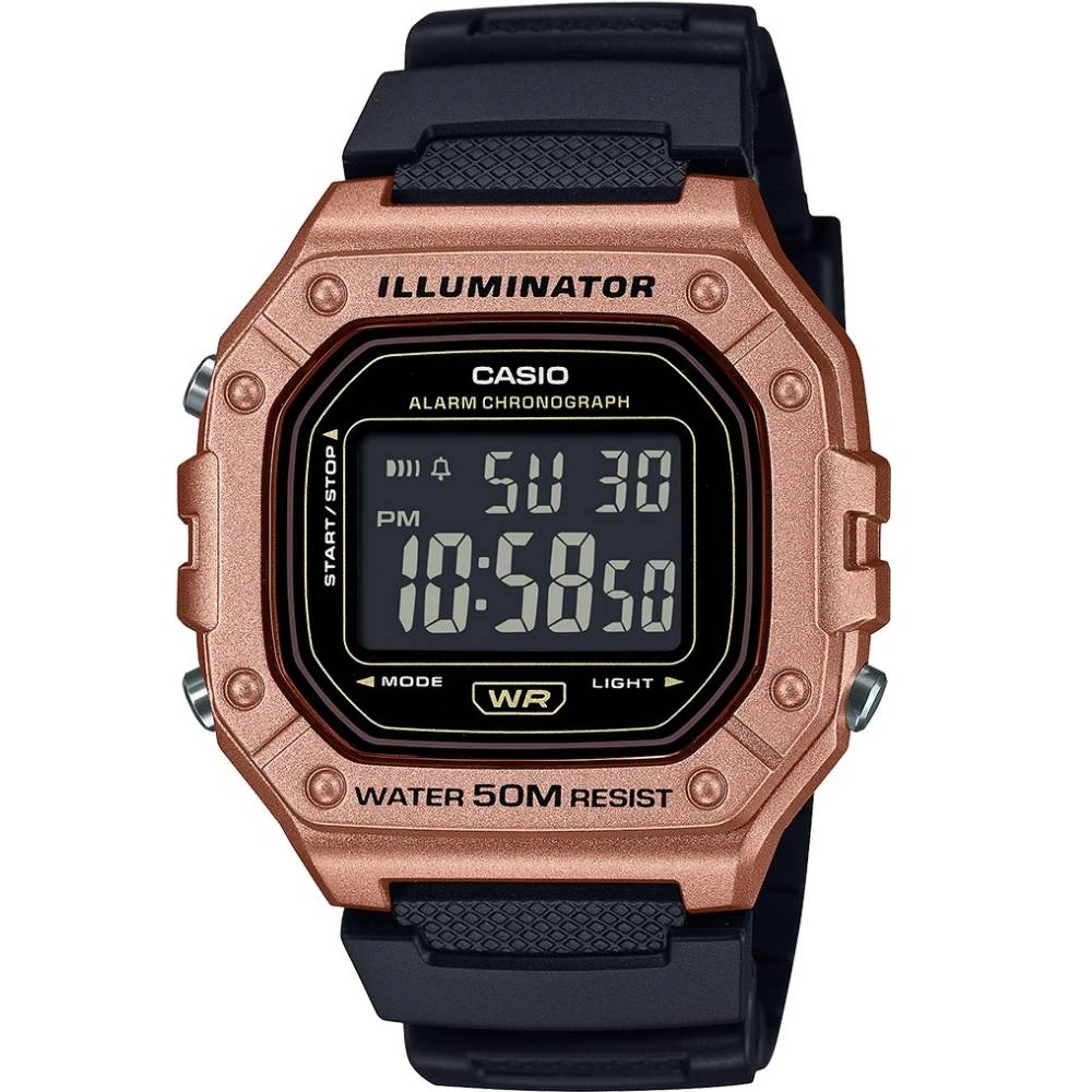 Унисекс ръчен часовник с кварцов механизъм - корпус от Полимер - Полимер - цвят Черен