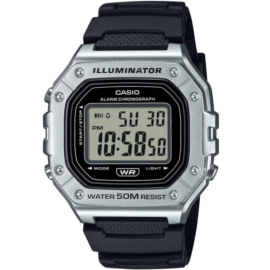 Унисекс ръчен часовник с кварцов механизъм - корпус от Полимер - Полимер - цвят Черен