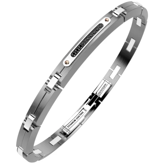 Мъжки гривна от Titanium Титан - с форма