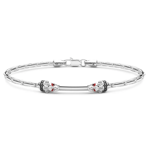 Мъжки гривна от 925 Сребро - с форма - Шпинел