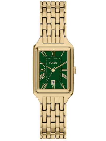 Дамски ръчен часовник с кварцов механизъм - корпус от Стомана - Стоманена верижка - цвят Зелен