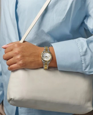 Дамски ръчен часовник с автоматичен механизъм - корпус от Стомана - Стоманена верижка - цвят Сребрист