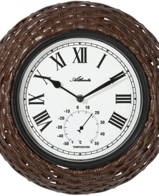 Унисекс стенен часовник с кварцов механизъм - цвят Бял