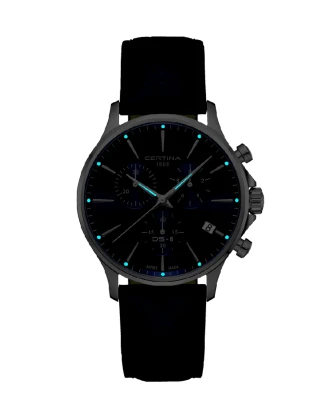 Certina C045.417.16.041.00 DS-8 CHRONO - Мъжки часовник с кварцов механизъм - корпус от Стомана - цвят Син