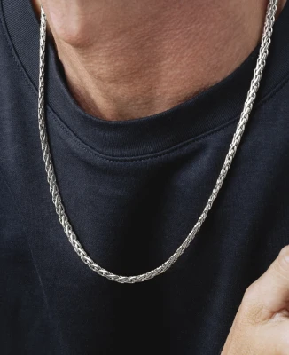 Мъжки верижка от 316l Медицинска стомана - с форма