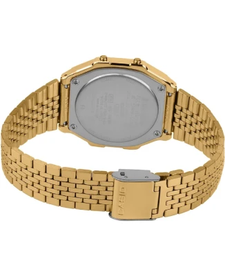 Унисекс ръчен часовник с кварцов механизъм - корпус от Полимер - Стоманена верижка - цвят Сив