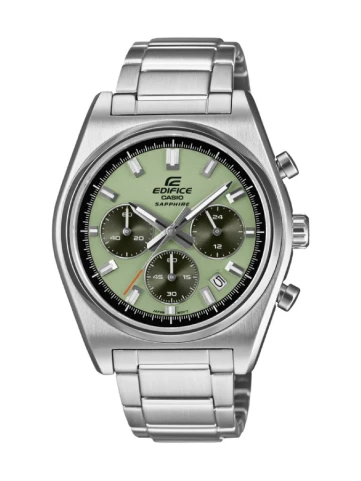 Мъжки ръчен часовник с кварцов механизъм - корпус от Стомана - цвят Зелен