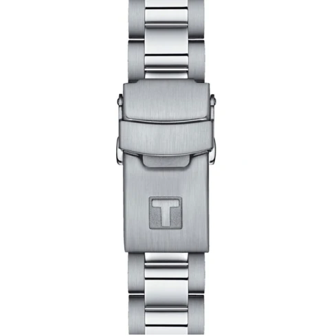 Унисекс ръчен часовник с кварцов механизъм - корпус от Стомана - Стоманена верижка - цвят Черен Сив