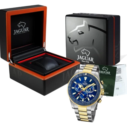 Мъжки ръчен часовник с кварцов механизъм - корпус от Стомана - Стоманена верижка - цвят Син Сив