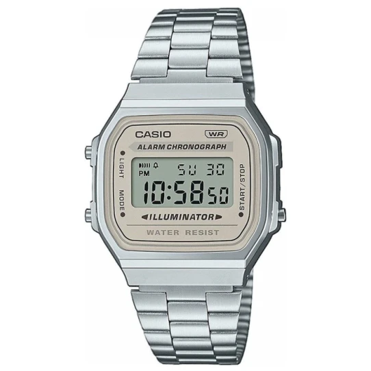 Унисекс ръчен часовник с кварцов механизъм - корпус от Стомана - Стоманена верижка - цвят Сив