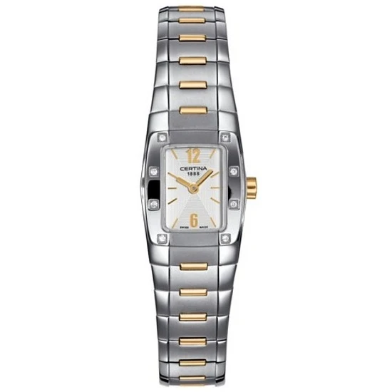 Дамски ръчен часовник с кварцов механизъм - корпус от Стомана - Стоманена верижка - цвят Бял Злато