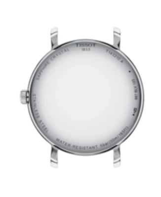 Дамски ръчен часовник с кварцов механизъм - корпус от Стомана - Естествена кожа - цвят Бял Черен