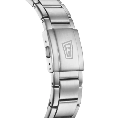 Мъжки ръчен часовник с кварцов механизъм - корпус от Стомана - Стоманена верижка - цвят Син