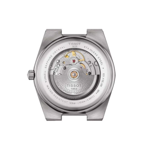 Мъжки ръчен часовник с автоматичен механизъм - корпус от Стомана - Естествена кожа - цвят Син Син