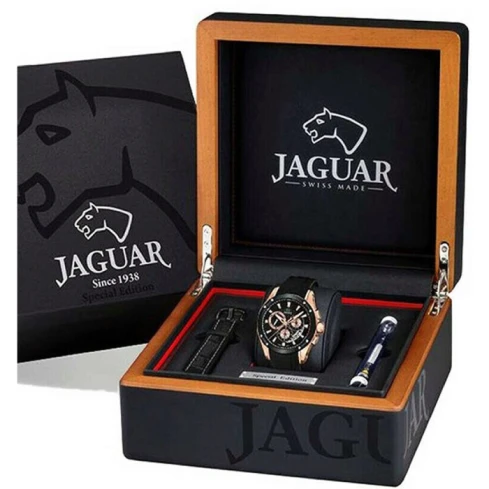 Мъжки ръчен часовник с кварцов механизъм - корпус от Стомана - Силиконова каишка - цвят Черен Черен