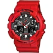 Casio GA-100B-4AER G-Shock - Мъжки ръчен часовник с кварцов механизъм - корпус от Полимер - Полимер - цвят Черен Червен