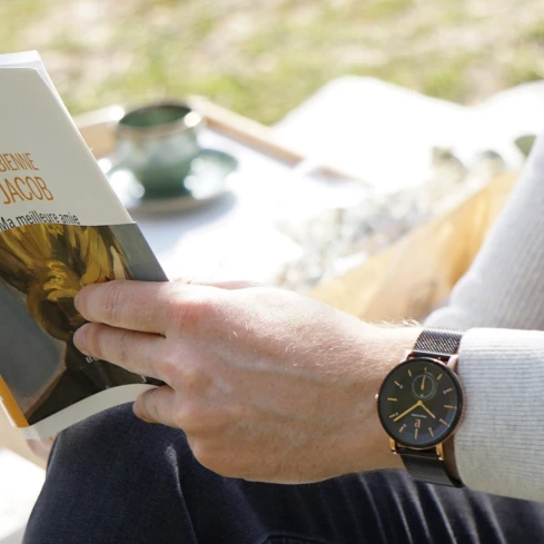 Pierre Lannier 201F239 Woofer - Мъжки ръчен часовник с кварцов механизъм - корпус от Стомана - Меш - цвят Черен Черен