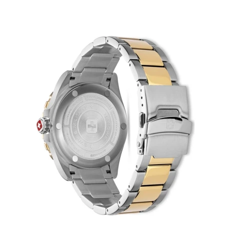 Мъжки ръчен часовник с кварцов механизъм - корпус от Стомана - Стоманена верижка - цвят Син Сив