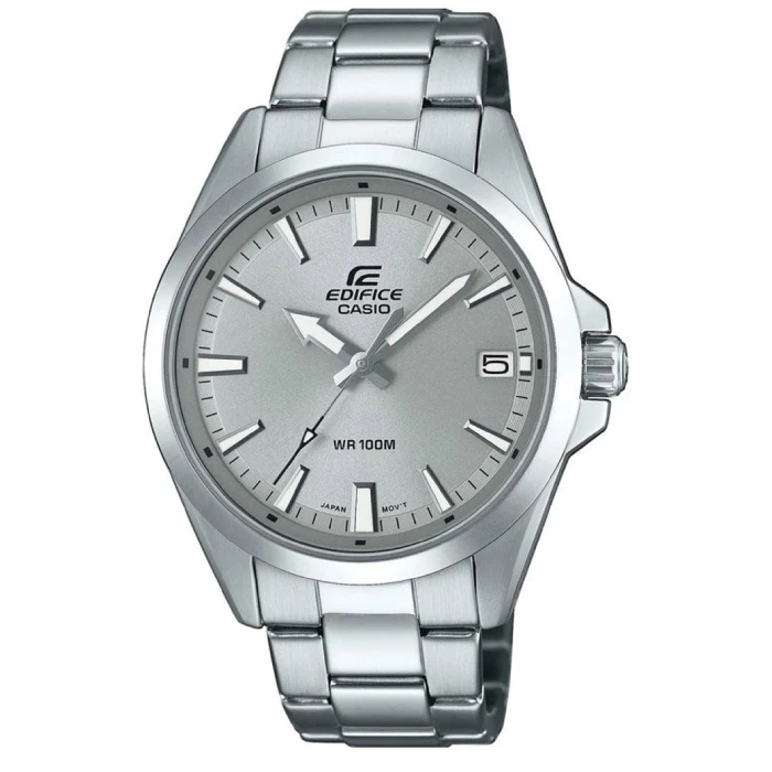 Мъжки ръчен часовник с кварцов механизъм - корпус от Стомана - Стоманена верижка - цвят Сив Сив