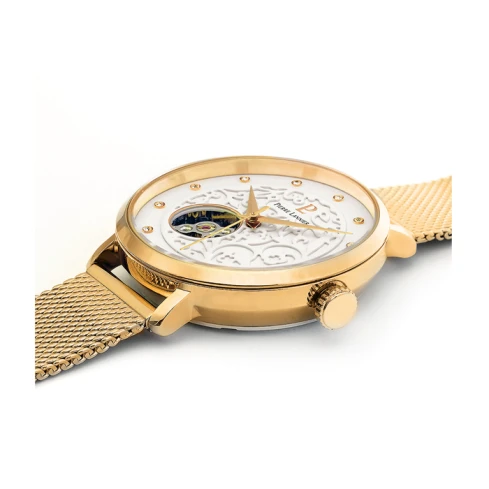 Дамски ръчен часовник с автоматичен механизъм - корпус от Стомана - Меш - цвят Сребрист