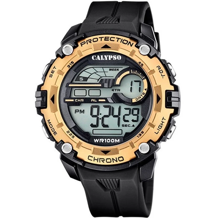 Унисекс ръчен часовник с кварцов механизъм - корпус от Полимер - Полимер - цвят Сив Черен