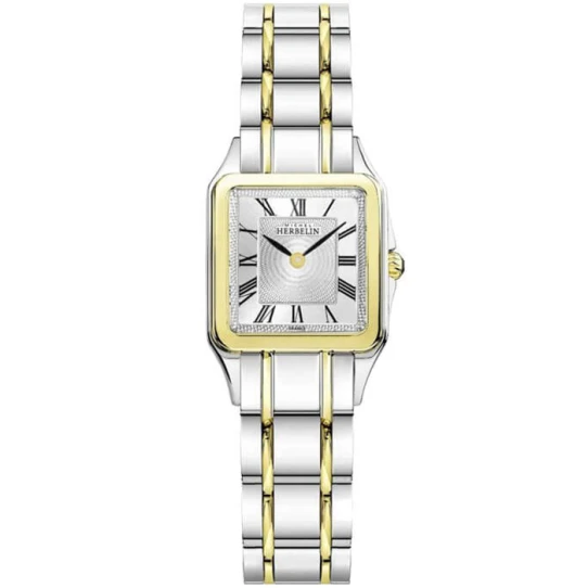 Дамски ръчен часовник с кварцов механизъм - корпус от Стомана - Стоманена верижка - цвят Сребрист Сив