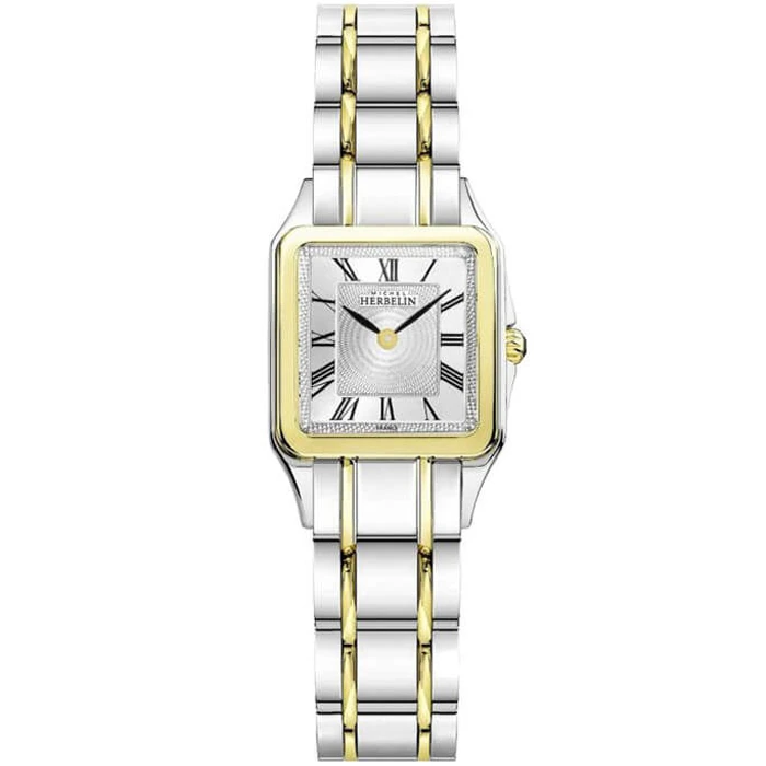 Дамски ръчен часовник с кварцов механизъм - корпус от Стомана - Стоманена верижка - цвят Сребрист Сив