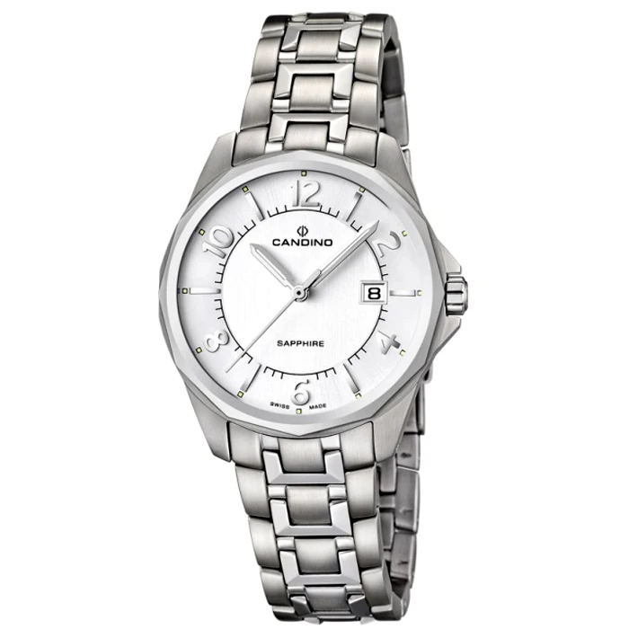 Дамски ръчен часовник с кварцов механизъм - корпус от Стомана - Стоманена верижка - цвят Черен Сив