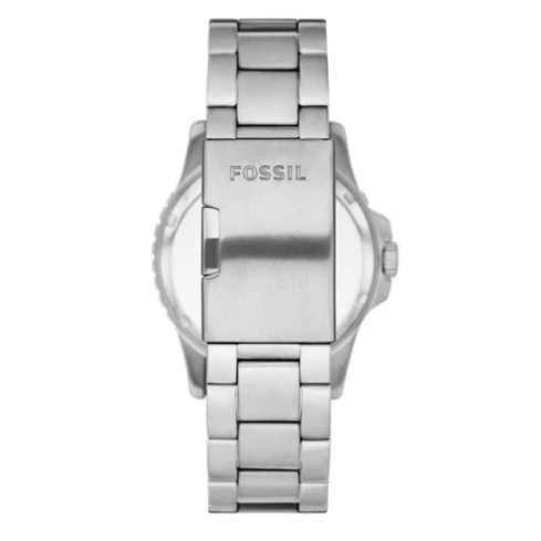 Мъжки ръчен часовник с кварцов механизъм - корпус от Стомана - Стоманена верижка - цвят Черен Сив