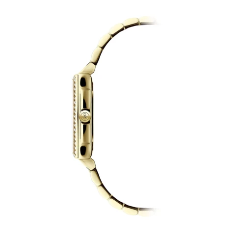 Дамски ръчен часовник с кварцов механизъм - корпус от Стомана - Стоманена верижка - цвят Седеф Злато