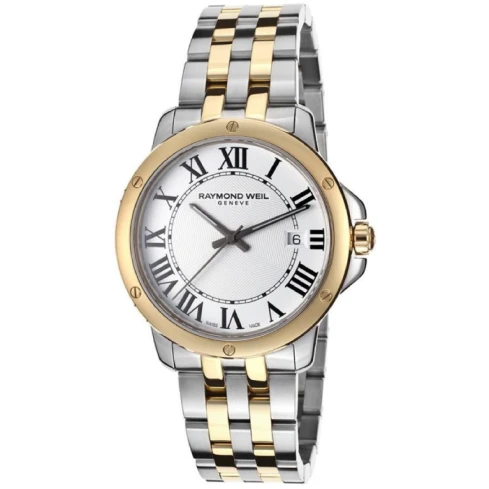 Мъжки ръчен часовник с кварцов механизъм - корпус от Стомана - Стоманена верижка - цвят Черен Сив