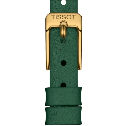 Дамски ръчен часовник с кварцов механизъм - корпус от Стомана - Естествена кожа - цвят Зелен Злато