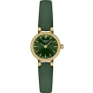 Tissot T140.009.36.091.00 Lovely Round - Дамски ръчен часовник с кварцов механизъм - корпус от Стомана - Естествена кожа - цвят Зелен Злато