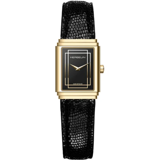 Дамски ръчен часовник с кварцов механизъм - корпус от Стомана - цвят Черен Черен