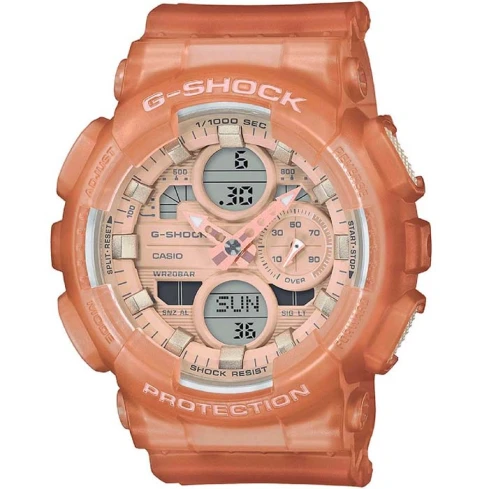 Casio GMA-S140NC-5A1ER G-Shock - Мъжки ръчен часовник с кварцов механизъм - корпус от Полимер - Полимер - цвят Оранжев Оранжев