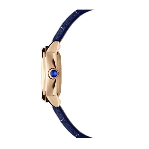 Дамски ръчен часовник с механичен механизъм - корпус от Стомана - Естествена кожа - цвят Седеф Син