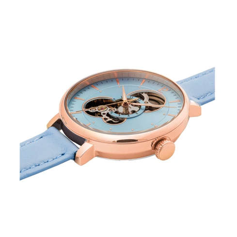 Pierre Lannier 349A966 Melodie - Дамски ръчен часовник с автоматичен механизъм - корпус от Стомана - Меш - цвят Син