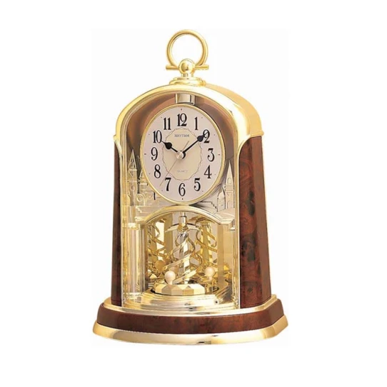 Унисекс будилник с кварцов механизъм - цвят Бял Дърво