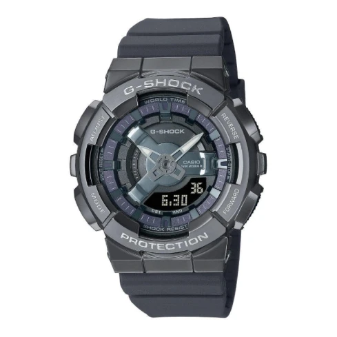 Casio GM-S110B-8AER G-Shock - Мъжки ръчен часовник с кварцов механизъм - корпус от Полимер - Полимер - цвят Черен