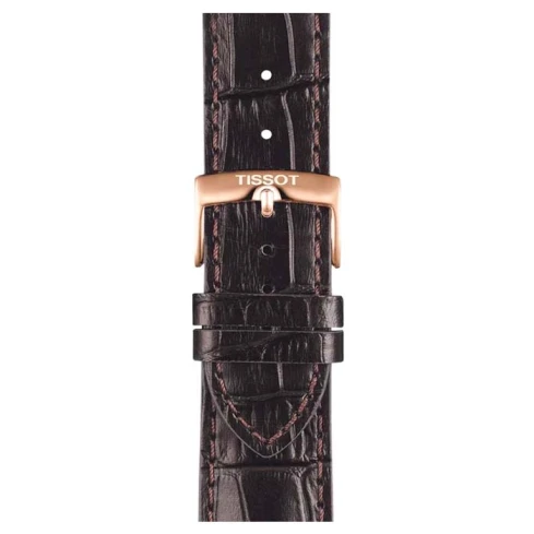 Мъжки ръчен часовник с кварцов механизъм - корпус от Стомана - Естествена кожа - цвят Кафяв Кафяв