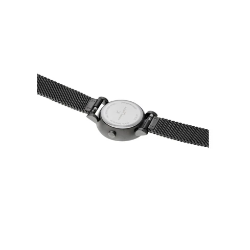 Дамски ръчен часовник с кварцов механизъм - корпус от Стомана - Меш - цвят Черен Черен