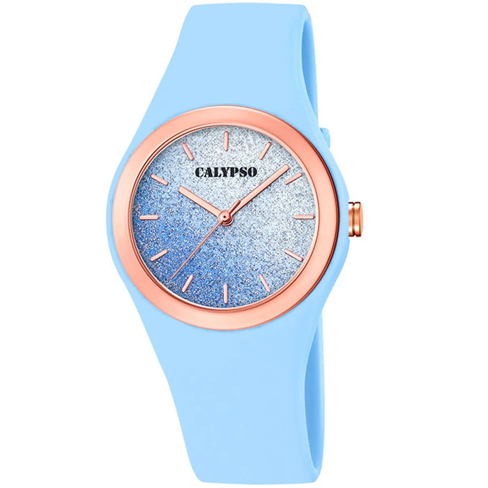 Унисекс ръчен часовник с кварцов механизъм - корпус от Полимер - Полимер - цвят Син Син