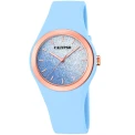 Унисекс ръчен часовник с кварцов механизъм - корпус от Полимер - Полимер - цвят Син Син