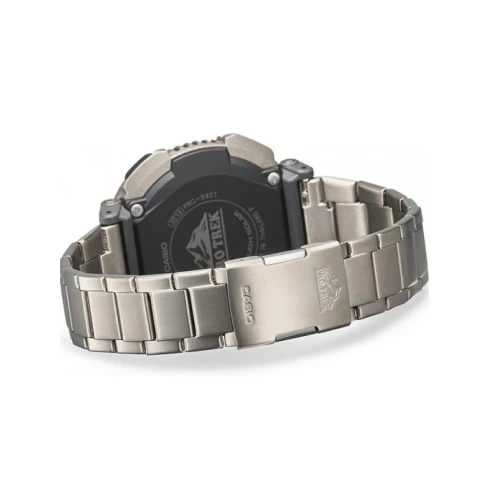 Мъжки ръчен часовник с кварцов механизъм - корпус от Титан - Титаниева верижка - цвят Сив Сив