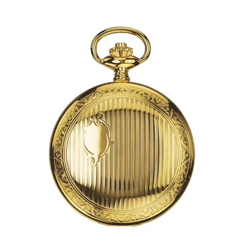 Унисекс ръчен часовник с механичен с ръчно навиване механизъм - корпус от Месинг - цвят Бял Злато