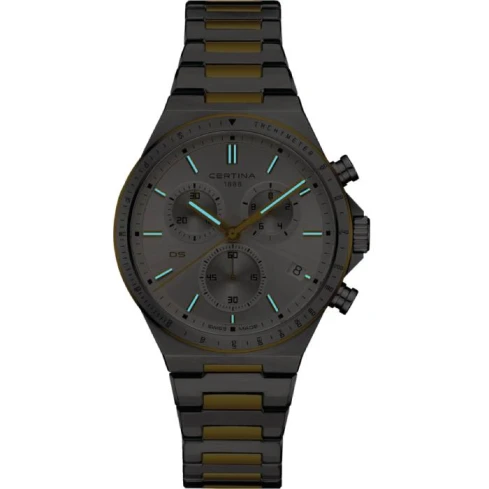 Мъжки ръчен часовник с кварцов механизъм - корпус от Стомана - Стоманена верижка - цвят Сребрист